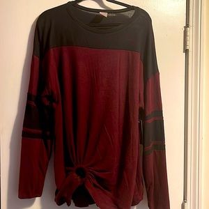 Long sleeve soft fleece top